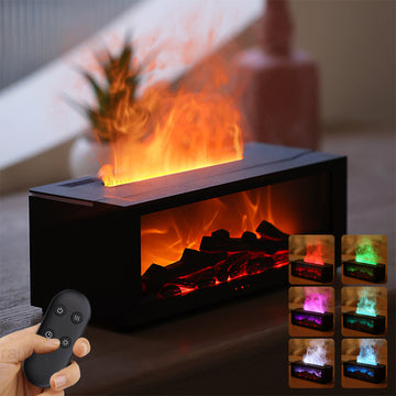 Difusor de aromas com efeito de chama 3D