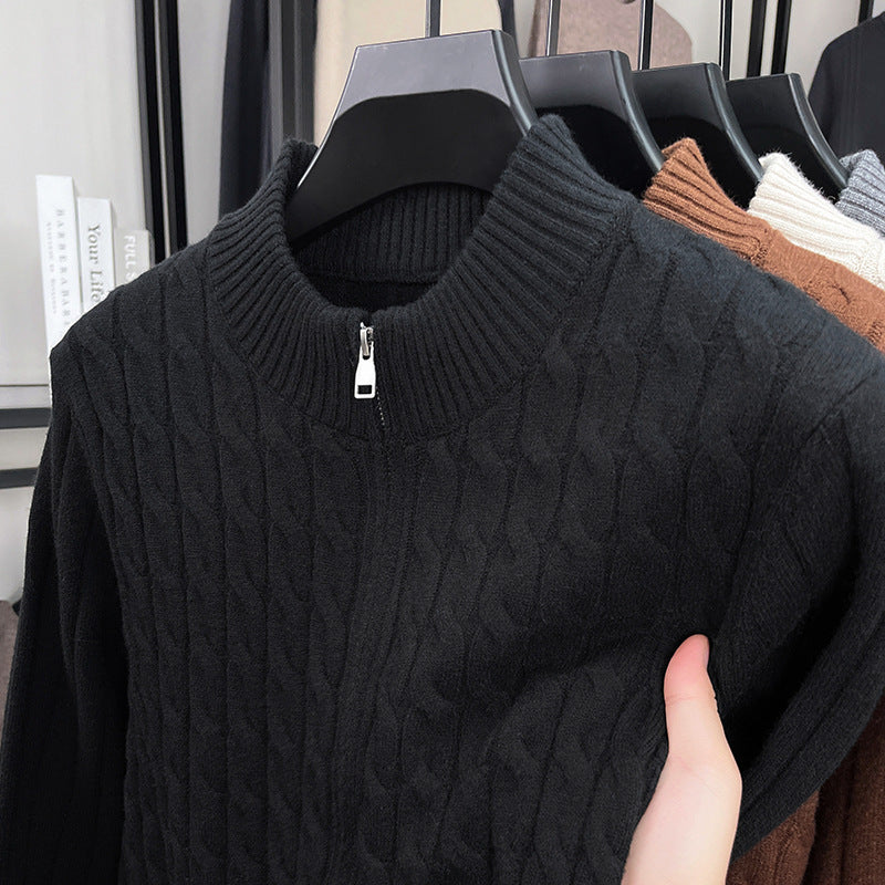 Jersey de Punto – Cuello Alto y Estilo Moderno