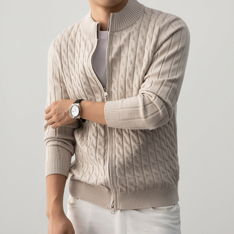 Jersey de Punto – Cuello Alto y Estilo Moderno