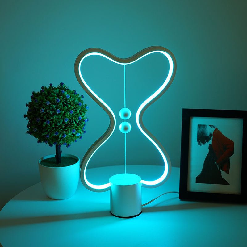 Lámpara Led de 7 colores para equilibrar la luz nocturna, alimentada por USB