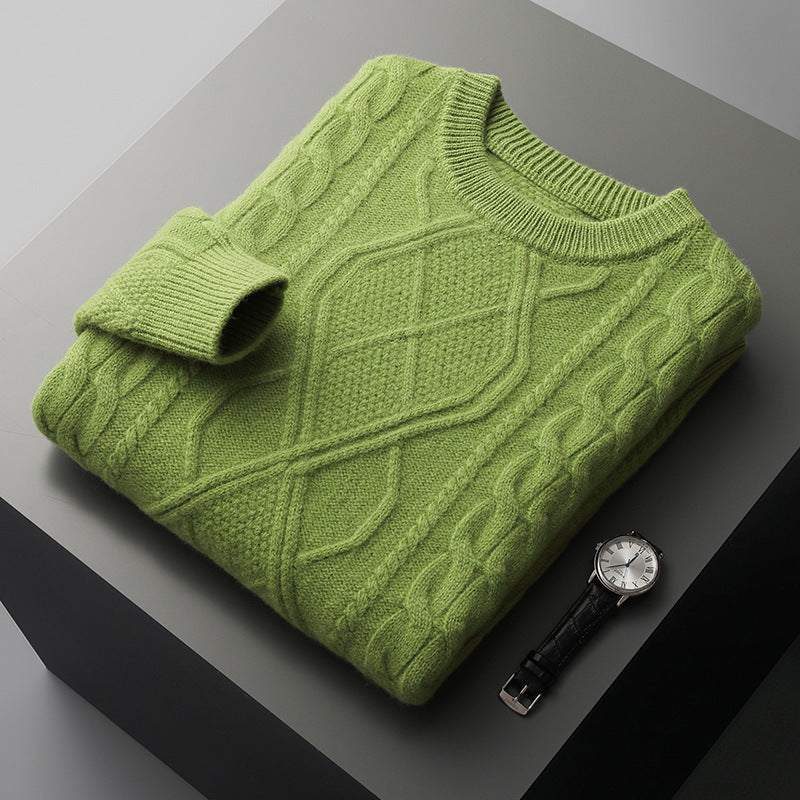 Camisola Homem Malha Trançada Oversized