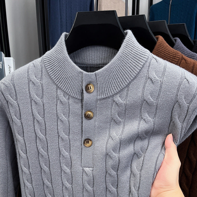 Jersey de Punto – Cuello Alto y Estilo Moderno