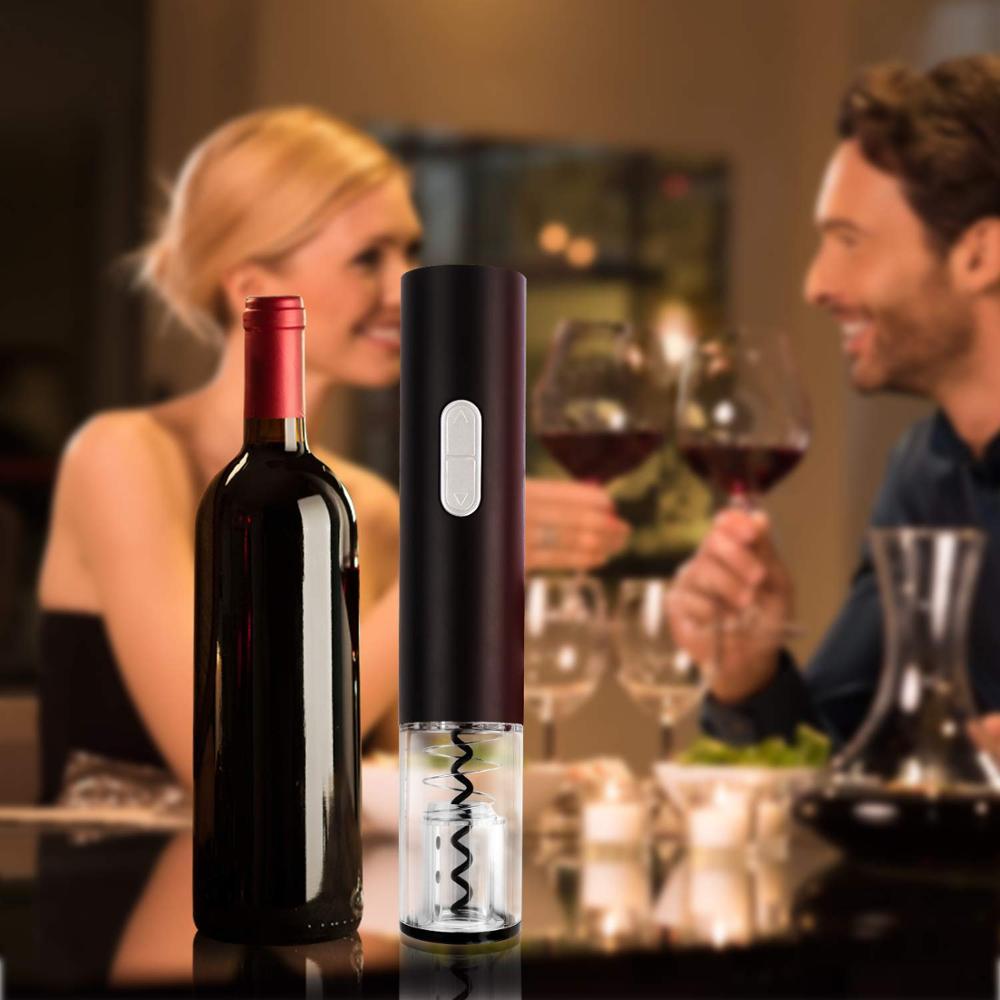 Sacacorchos Eléctrico Automático con Cortacápsulas – Abrebotellas de Vino Recargable
