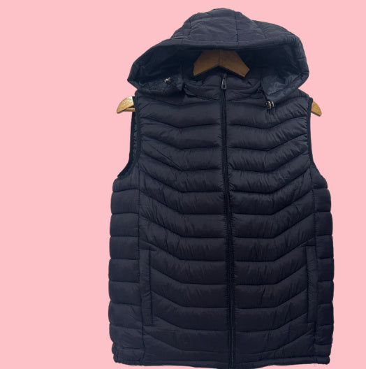 Chaleco Acolchado con Capucha