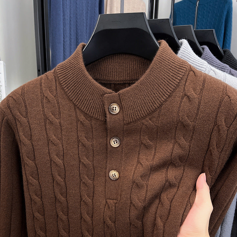 Jersey de Punto – Cuello Alto y Estilo Moderno