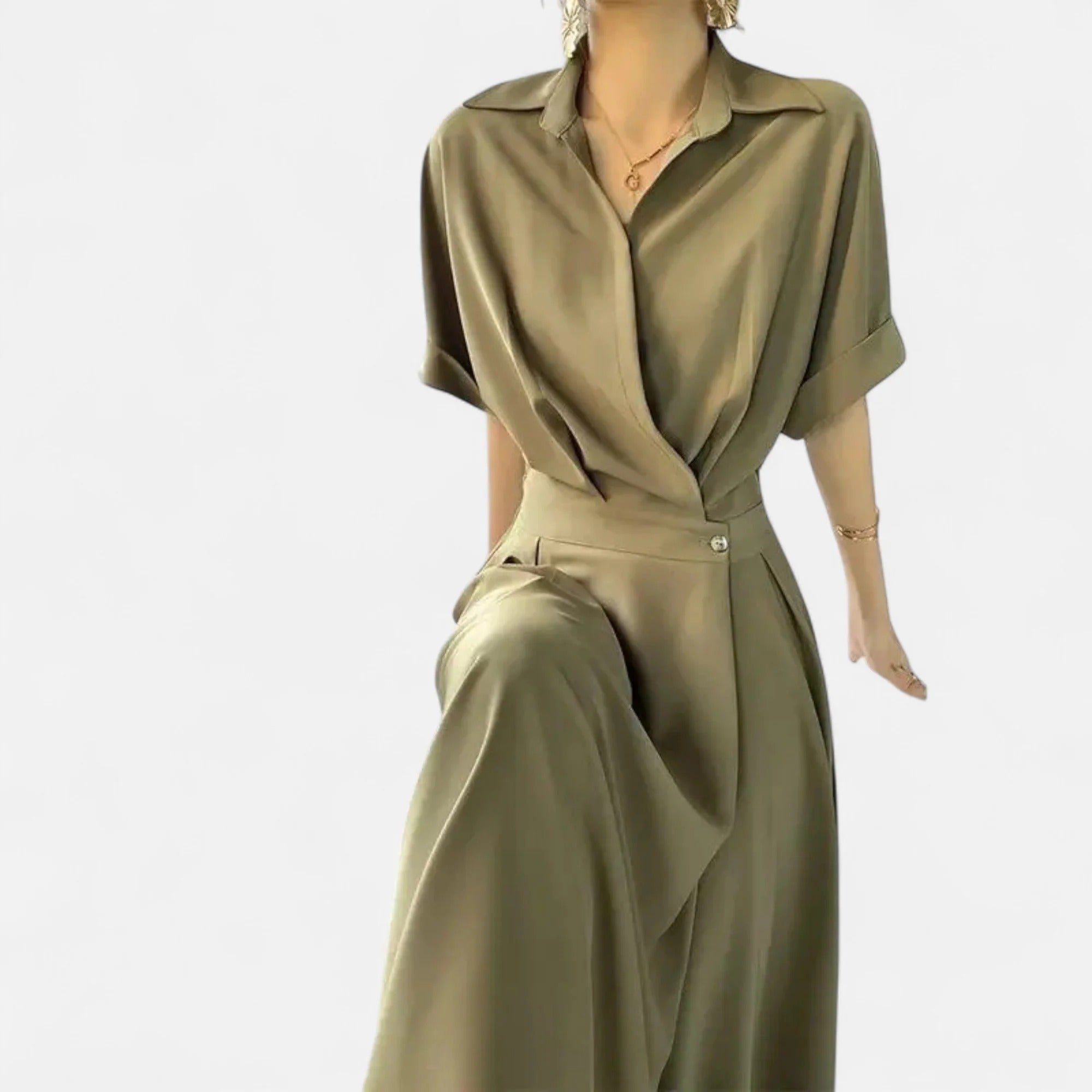 Moritz™ | Hemdblusenkleid für Damen aus Baumwollmischgewebe