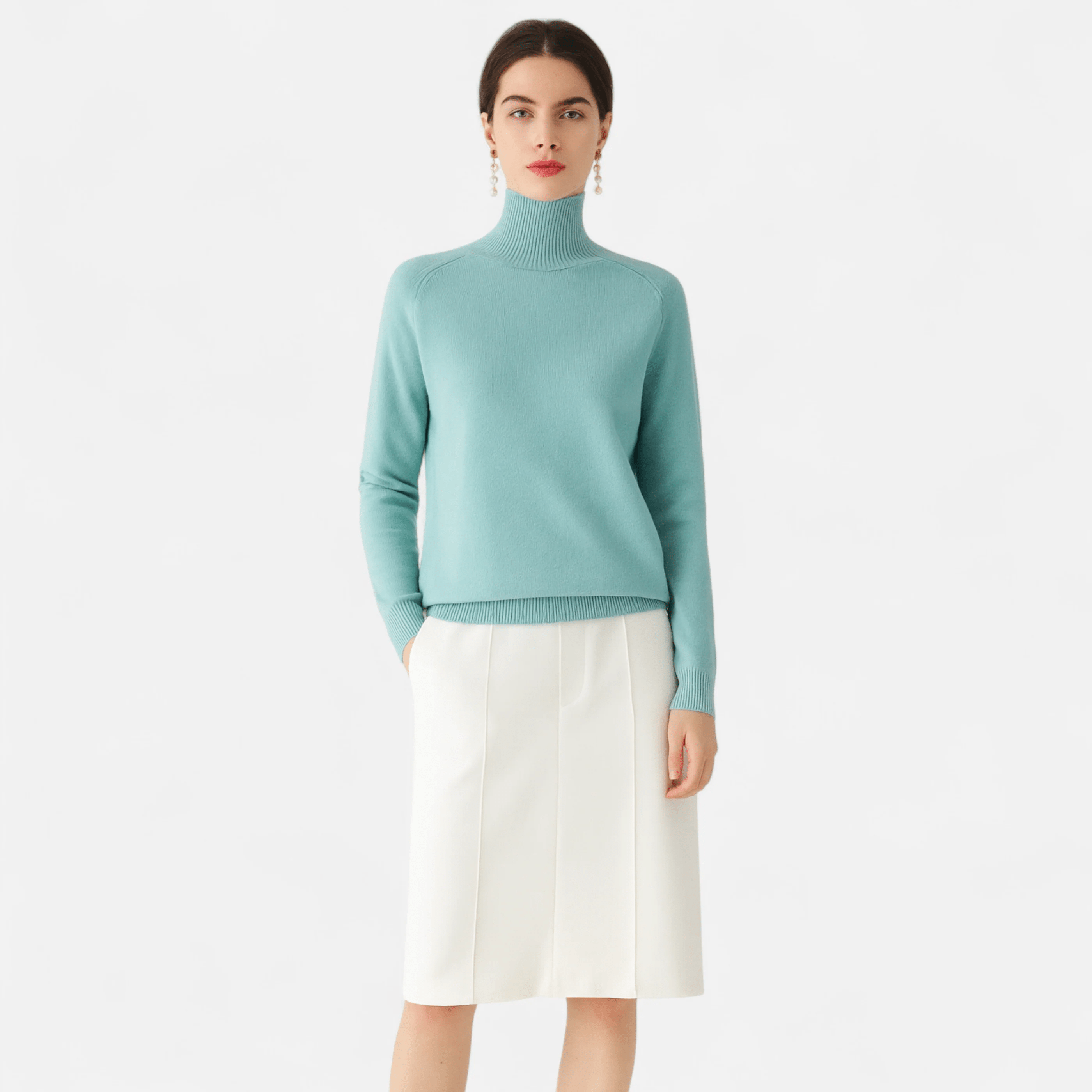 Moritz™ | Damen-Rollkragenpullover aus Merinowolle und Kaschmir