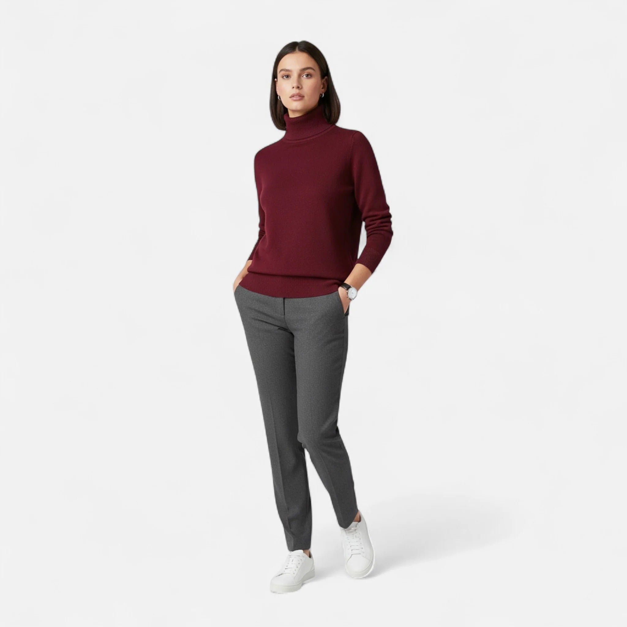 Moritz™ | Plüsch-Rollkragenpullover für Damen