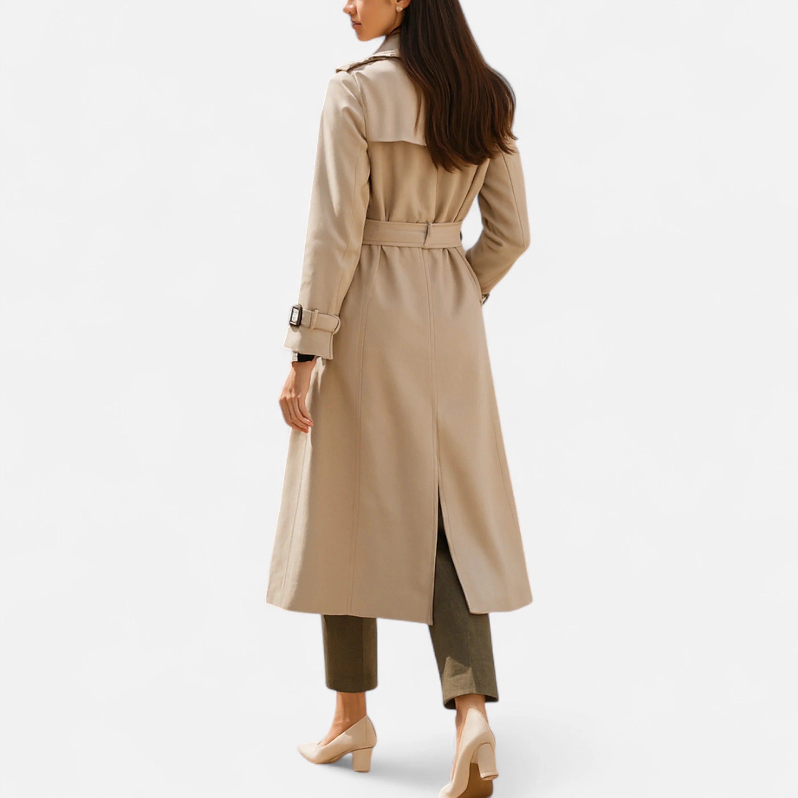 Moritz™ | Klassischer knielanger Damen-Trenchcoat