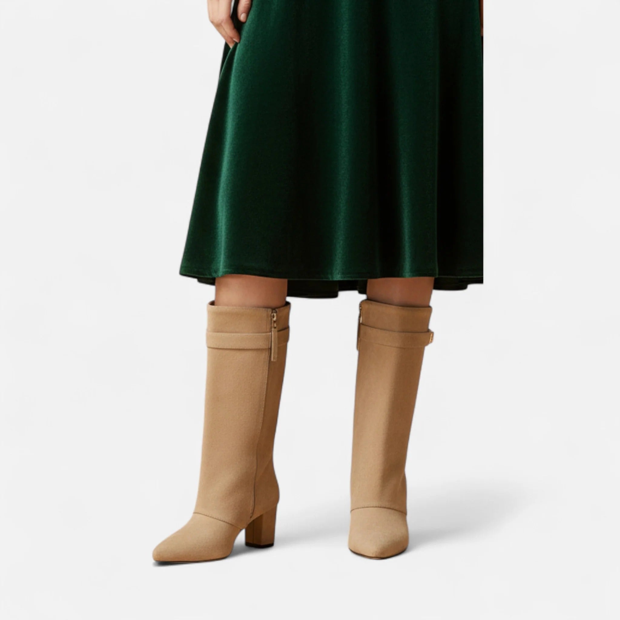 Moritz™ | Damen-Pantoffelstiefel mit gepunktetem Absatz