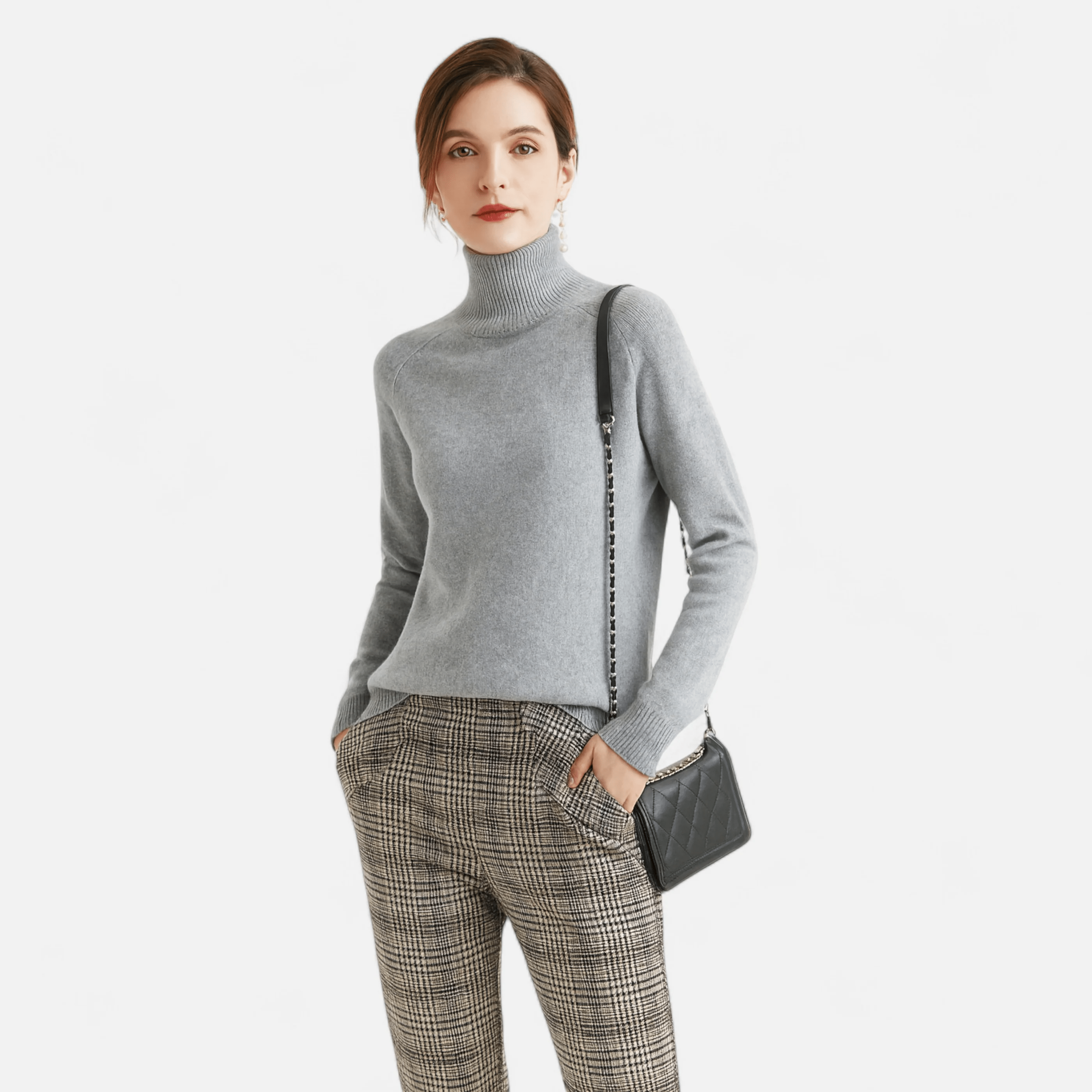 Moritz™ | Damen-Rollkragenpullover aus Merinowolle und Kaschmir